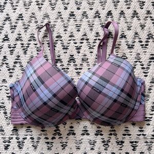 PINK Victoria Secret Plaid Bra
